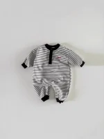 [66-90cm] ボーダー オールインワン - Image 14