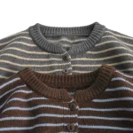 [80-130cm] ボーダー セーター - Image 2