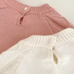 [66-90cm] フリルフラワー ロンパース - Image 2