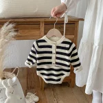 [66-90cm] ボーダーニット セットアップ - Image 12