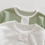 [66-100cm] ボタン シンプル トップス - Image 10