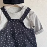 [66-90cm] 小花柄 サロペットORインナーシャツ - Image 15