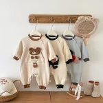 [66-90cm] サイドボタンカートゥーン オールインワン - Image 6