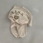 [73-120cm] 英字プリントカジュアル セットアップ - Image 3