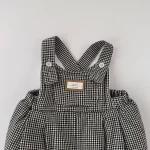[66-100cm] チェック柄 ロンパース - Image 13