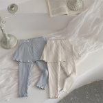 [73-100cm] フリル カラー トップス&スカート パンツ 2点セット - Image 6