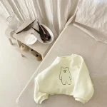 [73-100cm] 熊柄 カジュアル セットアップ - Image 8