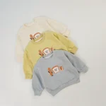 [80-130cm] パン カートゥーン トレーナー - Image 8