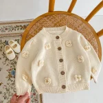 [66-100cm]花柄 カーディガン - Image 13