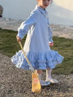 [90-150cm] フリル裾 ワンピース - Image 13