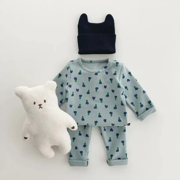 [80-130cm] クールネック 動物柄 ルームウェア