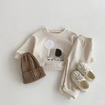 [73-110cm] 象柄 ワッフル セットアップ - Image 11