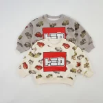 [80-130cm] 車プリント トレーナー - Image 7