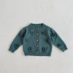 [66-100cm]花柄 カーディガン - Image 6