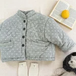 [80-130cm] 花柄 アウター - Image 6