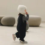 [66-90cm] 韓国風 コーデュロイ オールインワン