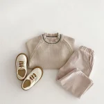 [80-130cm] フロントポケットコーデュロイ サロペット OR セーター - Image 13