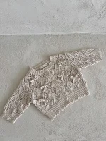 [73-100cm]リボン カーディガン - Image 9