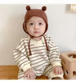 [66-110cm] バック熊柄 オールインワン - Image 10