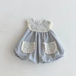 [73-110cm] レース襟 ワンピースor インナーシャツ - Image 7