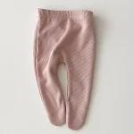 [66-90cm] ノーカラー リブ タイツ - Image 3