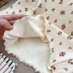 [66-100cm] ボーダー 花柄 トップス - Image 16