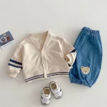 [73-120cm] ボーダー カーディガン - Image 7