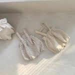 [66-90cm]サロペット フラワー柄 ロンパース 可愛い ディリー - Image 5