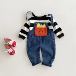 [66-100cm]サロペット フライドポテト 可愛い 人気 ボトムス - Image 8