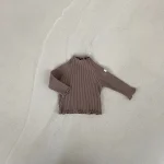 [73-100cm] シンプル フリル インナー シャツ - Image 3