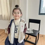 [80-130cm] コーデュロイフリース ベスト - Image 2