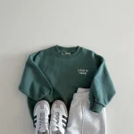 [80-130cm] 英字プリント トレーナー - Image 5