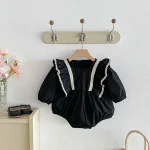 [66-110cm] 肩フリル ワンピース or ロンパース - Image 7