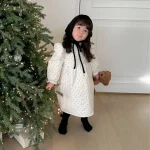 [73-100cm] 韓国風 ドット ワンピース - Image 2