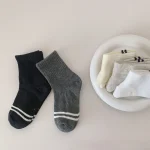 [GOODS] 韓国風 シンプル ソックス - Image 2