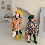 [80-130cm] 韓国風 さわやか花柄 アウター - Image 2