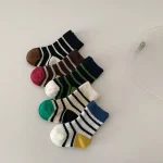 [GOODS] 韓国風 ボーダー ソックス - Image 4