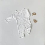 [66-90cm] ボンネットOR小花柄 オールインワン - Image 9