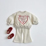 [73-120cm] リボン 英字 カジュアル セットアップ - Image 6