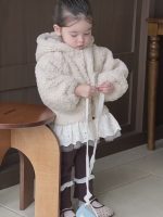 [73-100cm]ナチュラル もこもこ 暖かい アウター - Image 6