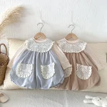 [73-110cm] レース襟 ワンピースor インナーシャツ - Image 10