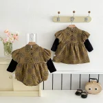 [66-100cm] 花柄 ロンパース OR ワンピース - Image 3