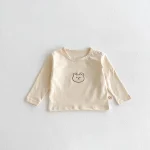 [73-100cm] 熊プリント シャツ - Image 5