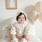 [66-90cm]ロンパース&帽子 レース おしゃれ 肌に優しい ベビー服 - Image 11