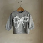 [73-100cm]トップス or パンツ or セットアップ リボン ルーズ 着心地良い - Image 8