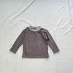 [73-120cm]カラー切替え クールネック トップス - Image 5