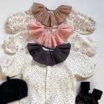 [66-90cm] フリル襟リネン オールインワン - Image 16