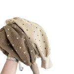 [73-120cm]カジュアルパンツ 韓国風 ドットコーデュロイ ボトムス - Image 8