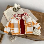 [66-100cm] 刺繍 襟 トップス - Image 17