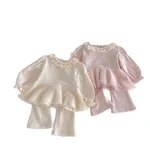 [73-110cm]セットアップ フリル襟 可愛い おしゃれ 上下セット - Image 4